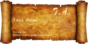 Tasi Ádám névjegykártya